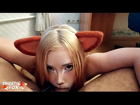 ❤️ Kitsune avalant une bite et du sperme dans sa bouche ❌  Sexe at us ️❤